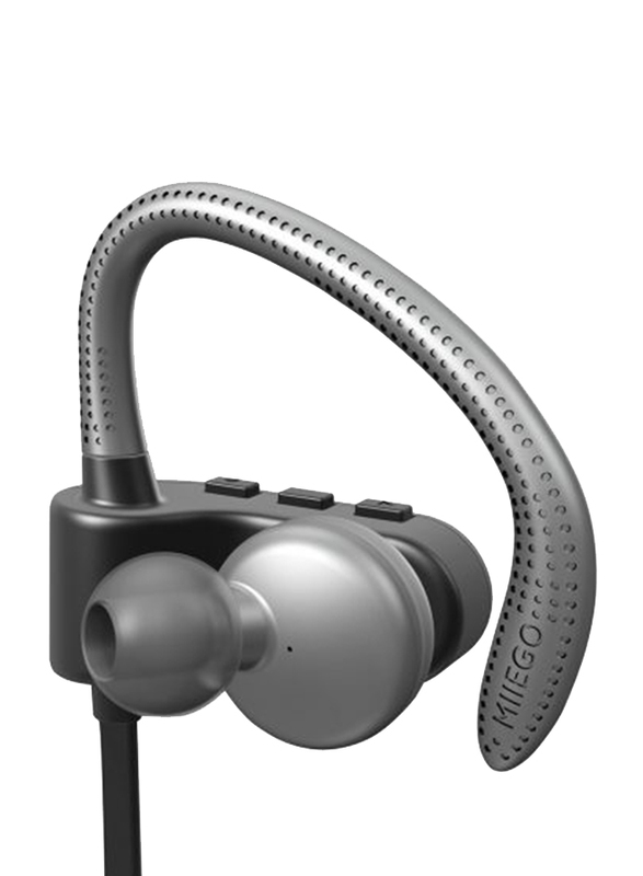 Miiego M1 Wireless In-Ear Sport Earphone, Black/Grey