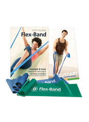 Merrithew Flex Band, Regular Strength, 2 Pieces, Blue/Green