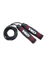 TKO High Speed PU Skip Rope, Black