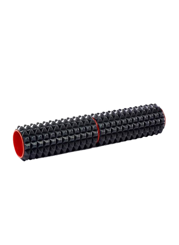 

Merrithew 2 In 1 Trigger Point Foam Roller, 24 Inch, Black/Red