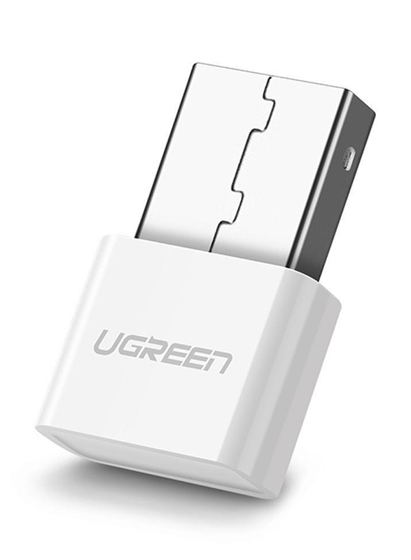 

Ugreen USB Bluetooth 4.0 Adapter for Mobile/Tablet/Bluetooth Printer/Laptop/PC, White