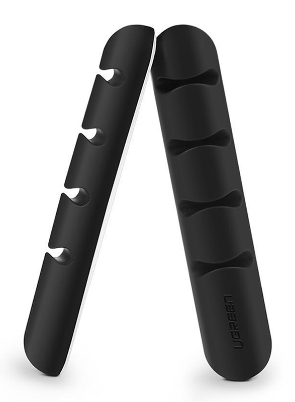 

Ugreen 4-Self Adhesive Cable Organizer, 2 Pieces, Black