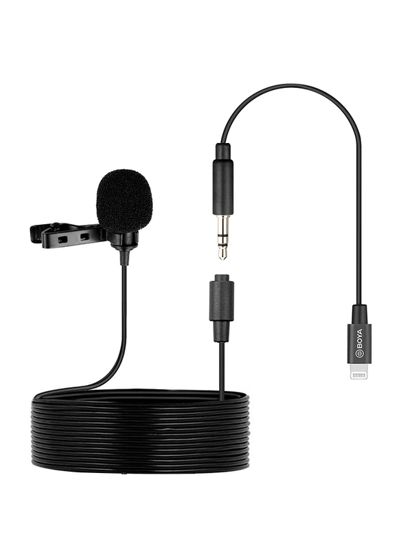 

Boya BY-M2 Lavalier Lightening Connector Microphone, Black