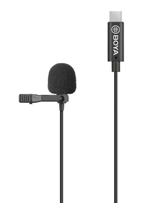 

Boya BY-M3 Lavalier Type-C Connector Microphone, Black