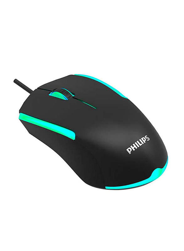 

Philips G314 Wired Optical Gaming Mouse, Black