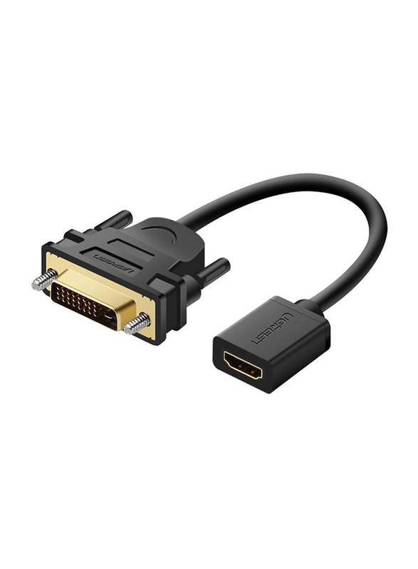 

Ugreen 22-Cm DVI Male to HDMI Female Adapter Cable, Black