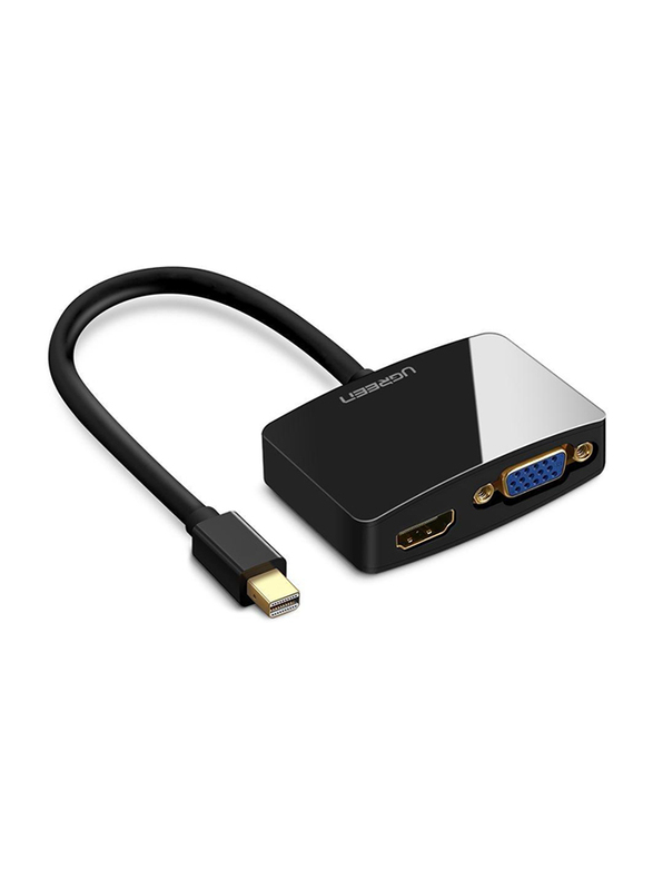 

Ugreen 2-in-1 1080p Mini DP to HDMI VGA Converter, Black