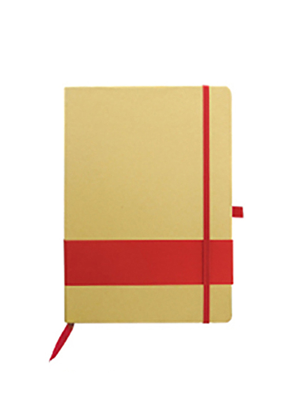 Silver Sword Eco Friendly Notebook with Stripe, Red