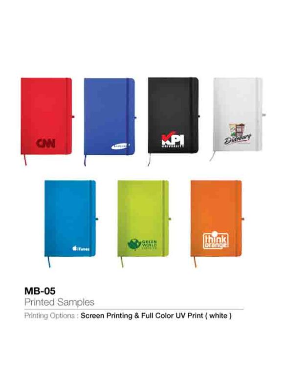 Silver Sword Promotional Notebook with Calendar, Pocket & Pen Holder, A5 Size, Orange