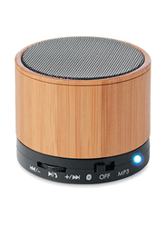 Silver Sword Eco Friendly Bamboo Bluetooth Speaker, Brown