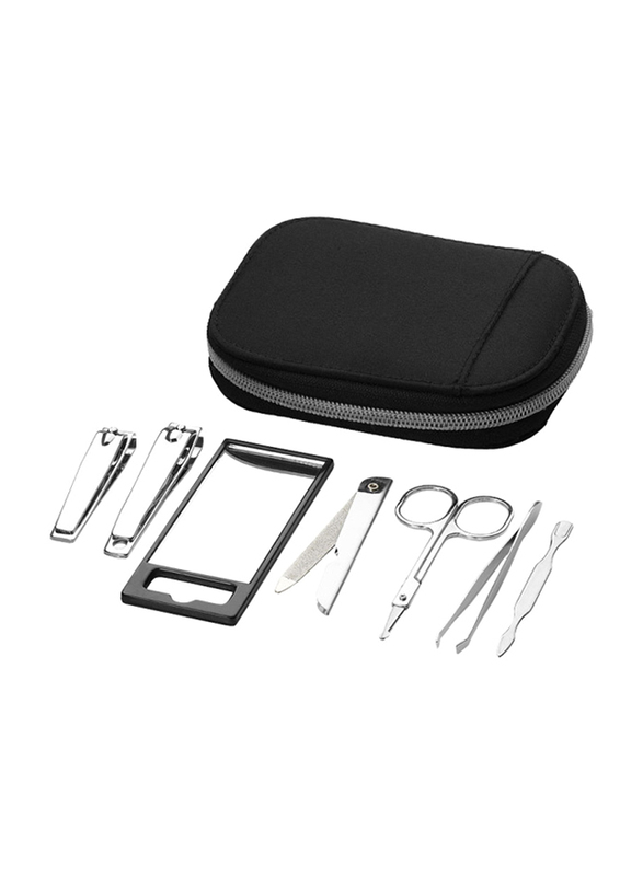 Silver Sword Groomsby Personal Care Set, 7 Pieces, Black