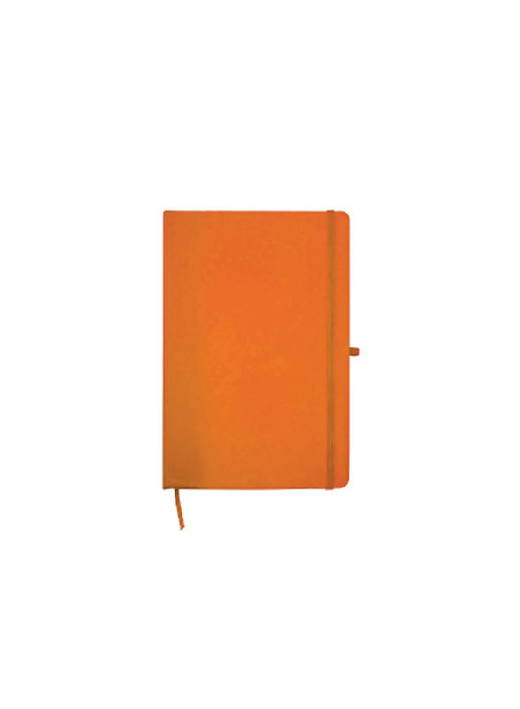 Silver Sword Promotional Notebook with Calendar, Pocket & Pen Holder, A5 Size, Orange