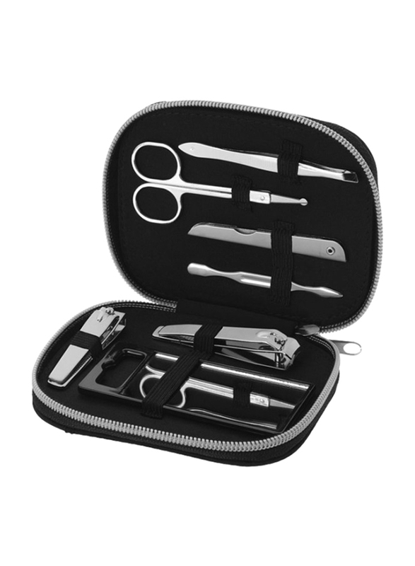 Silver Sword Groomsby Personal Care Set, 7 Pieces, Black