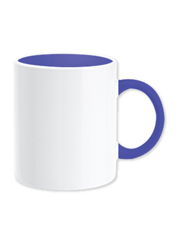 Silver Sword 325ml Two Tone Coffee Mug, Blue