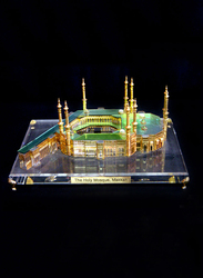 Silver Sword Crystal Gold Plated Holy Mosque Kaaba, 30 x 21 x 30cm, Multicolour