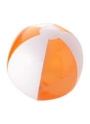 Silver Sword Bondi Solid and Transparent Beach Ball, White/Orange