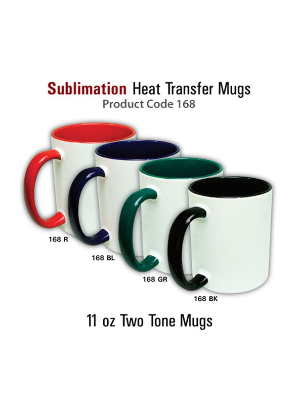 Silver Sword 325ml Two Tone Coffee Mug, Blue