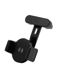 Silver Sword Wireless Car Charger Mount, 3W Output, Black