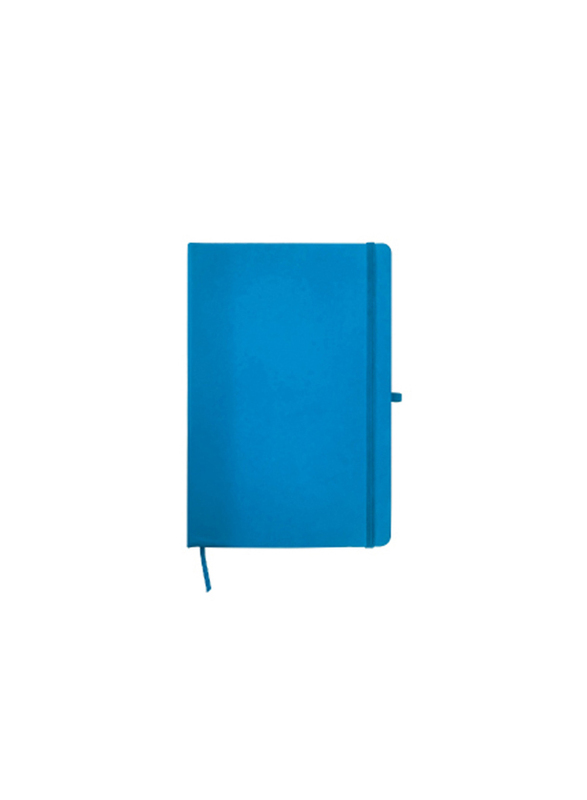 Silver Sword Promotional Notebook with Calendar, Pocket & Pen Holder, A5 Size, Light Blue
