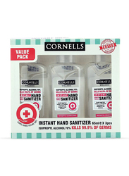 Cornells Wellness Instant Hand Sanitizer Gel, 65ml, 3 Pieces