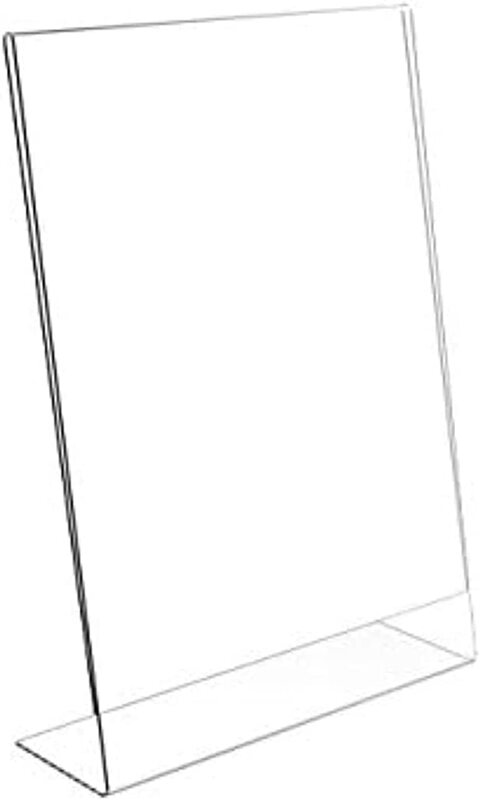 

Acrylic L-Type Sign Holder, A4 Size, 210 x 297mm, Clear