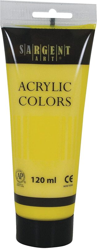 

Sargent Art Acrylic Colours Tube Paint, 120ml, 23-0302, Primary Yellow