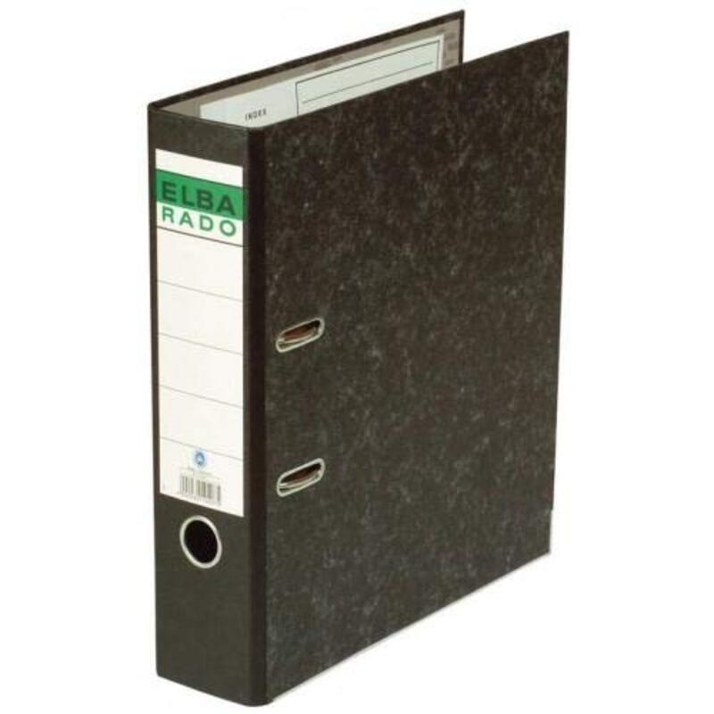 

Elba 8cm Box File, Black