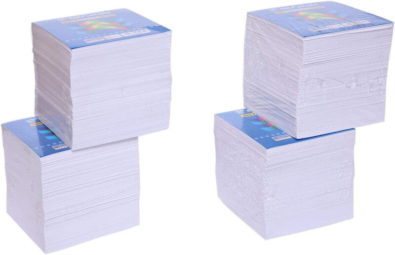 

Sinarline White Memo Cube, Set of 4, Multicolour