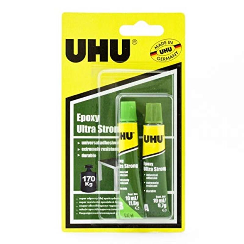 

UHU Extra Strong Epoxy Glue, 2 x 10ml, Yellow