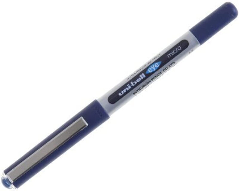 

Uniball 3-Piece UB-150 Eye Micro Rollerball Pen, 0.5mm, Blue