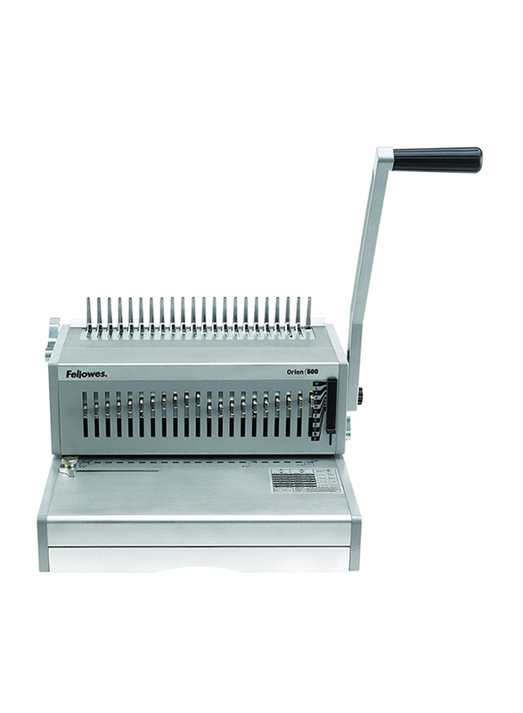 Fellowes Orion E-500 Commercial Electric Comb Binding Machine, Silver