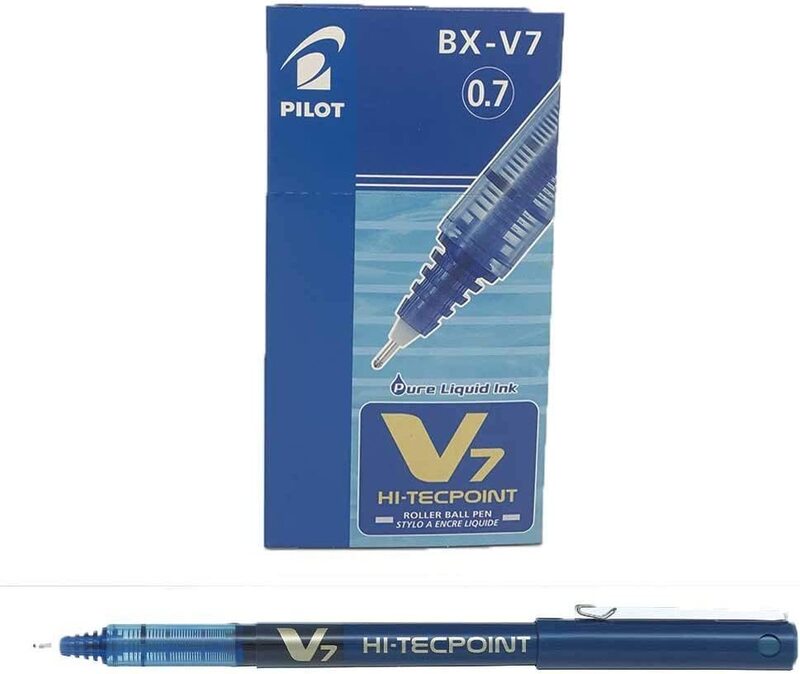 

Pilot 12-Piece V7 Hi Tecpoint Pen Set, 0.7mm, Blue