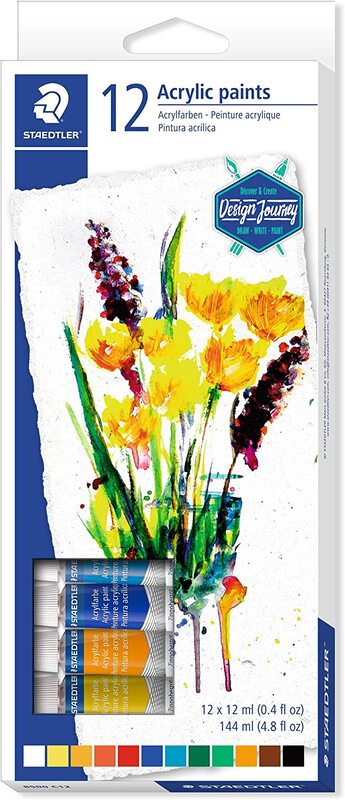 

StaEDT Perfumeler 12-Piece 8500 C12 Karat Acrylic Paint Tube, Multicolour