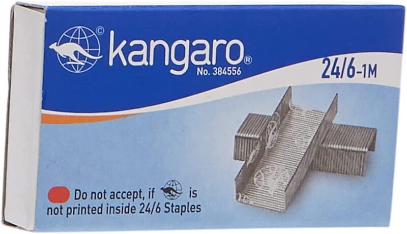 

Kangaro No.24/6 Staples Pin, Pack Of 1000, Silver