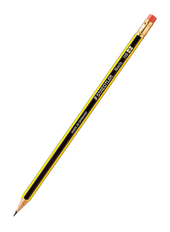 Staedtler 12-Piece Noris 122 HBA 2 Pencils Set, with Rubber Tip, Multicolor