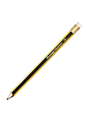 Flamingo 12-Piece No. 20 HB Jumbo Pencils, Yellow/Black
