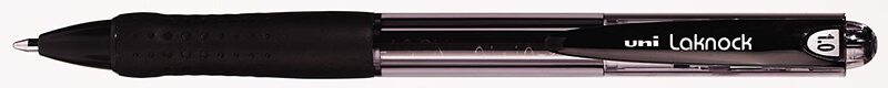 

Uniball 12-Piece Laknock Retractable Ballpoint Pens, Medium Point Refillable, Black