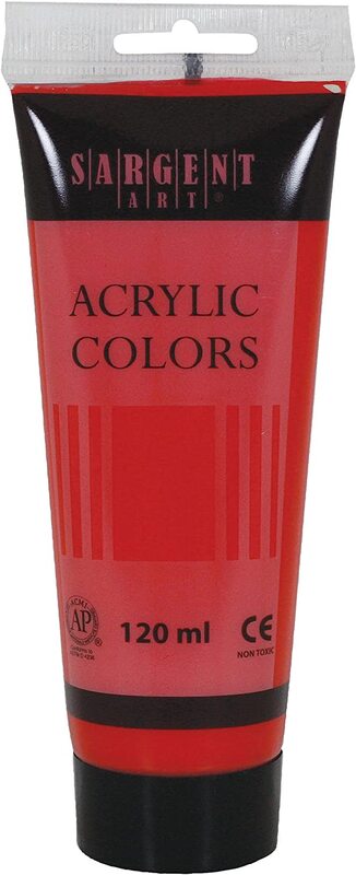 

Sargent 120ml Acrylic Paint Tube, Art 23-0320 Cadmium Red Hue