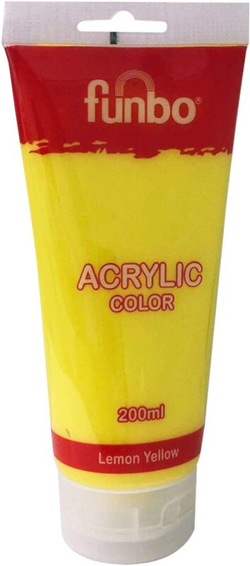

Funbo Acrylic Tube Color, 200ml, 21 Lemon Yellow