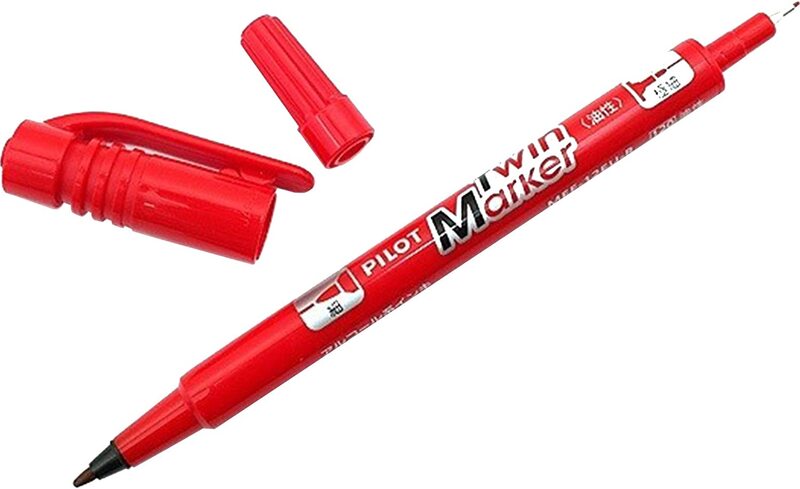 

Pilot 12-Piece SCA-TM Extra Fine & Fine Twin Marker, Red