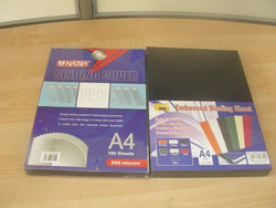 PSI & Partner Clear and Hard cover Binding Sheet, 4 Pieces, Multicolor