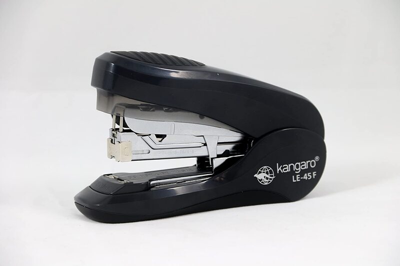 

Kangaro Stapler LE-45F Less Effort Flat Clinch, Stapling Capacity 30/40 Sheets, Black