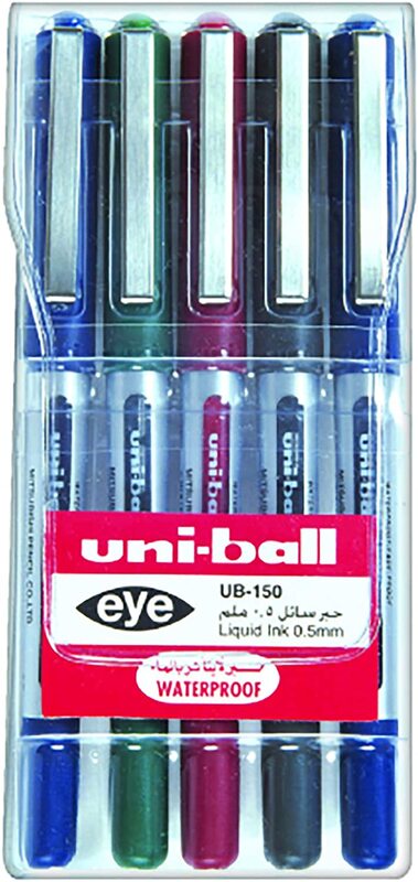 

Uniball 5-Piece MI-UB150-05C Uniball Eye Pens, Multicolour