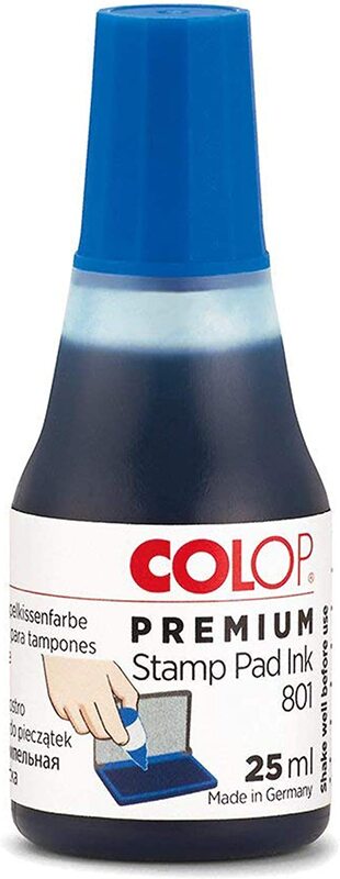 

Colop 801 Stamp Ink, 25ml, Blue