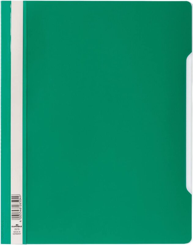 

Durable A4 Clear View Folder/Report File, 50 Piece, Green