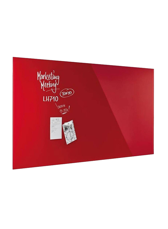 

Magnetoplan Magnetic Design Glassboard, 120 x 90cm, Intense Red