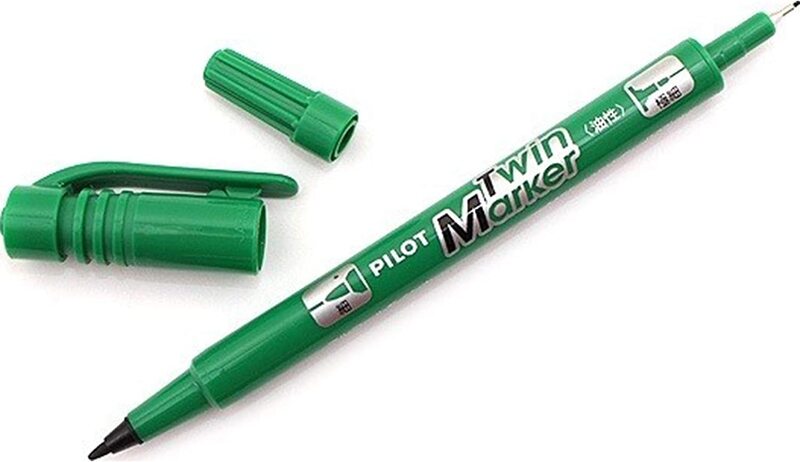 

Pilot 12-Piece SCA-TM Extra Fine & Fine Twin Marker, Green