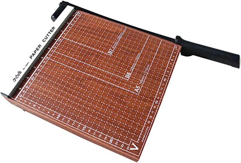 

Deli Wooden Paper Cutter, Brown/Black