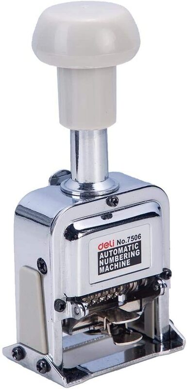 

Deli Steel Numbering Machine, Silver