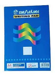 SInarline Writing Pad 210 x mm, 56 GSM, 80 Sheets, A4 Size, White